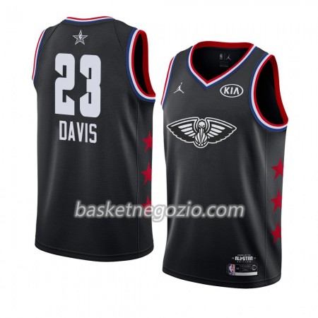 Canotte Uomo New Orleans Pelicans Anthony Davis 23 2019 All-Star Jordan Brand Nero Swingman